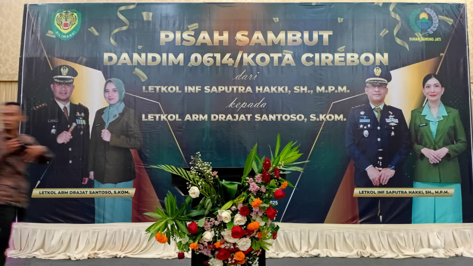 Serah Terima Jabatan Dandim 0614/Kota Cirebon, PDM Kota Cirebon Hadiri Momen Bersejarah