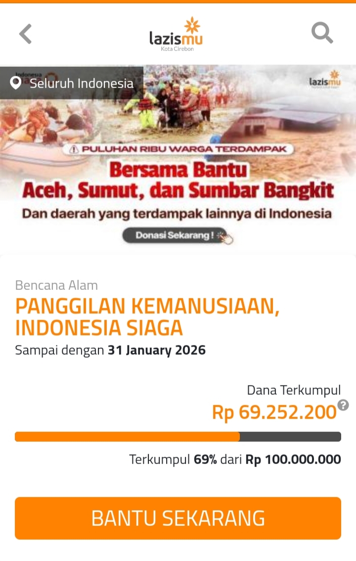Panggilan Kemanusiaan, Indonesia Siaga- Menebar Kebaikan LAZISMU