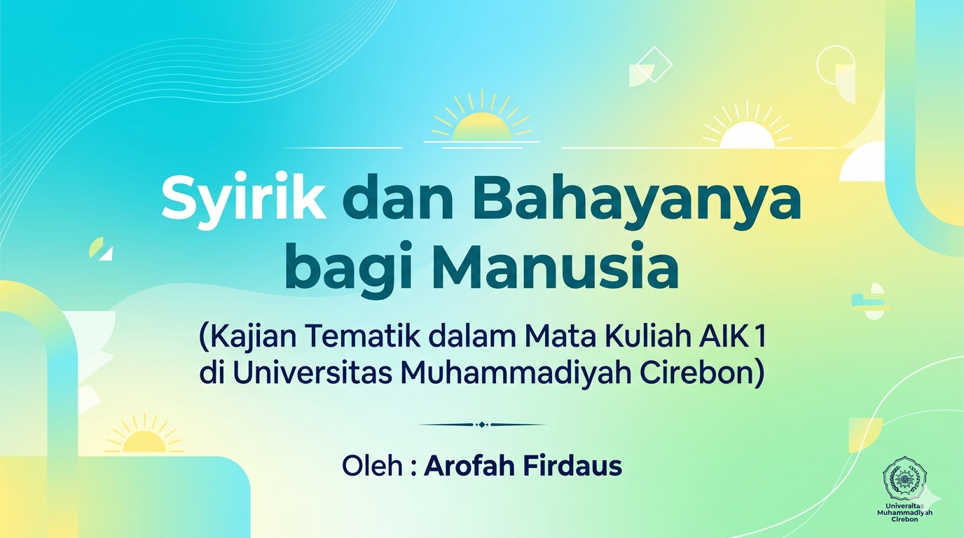 Syirik dan Bahayanya bagi Manusia
