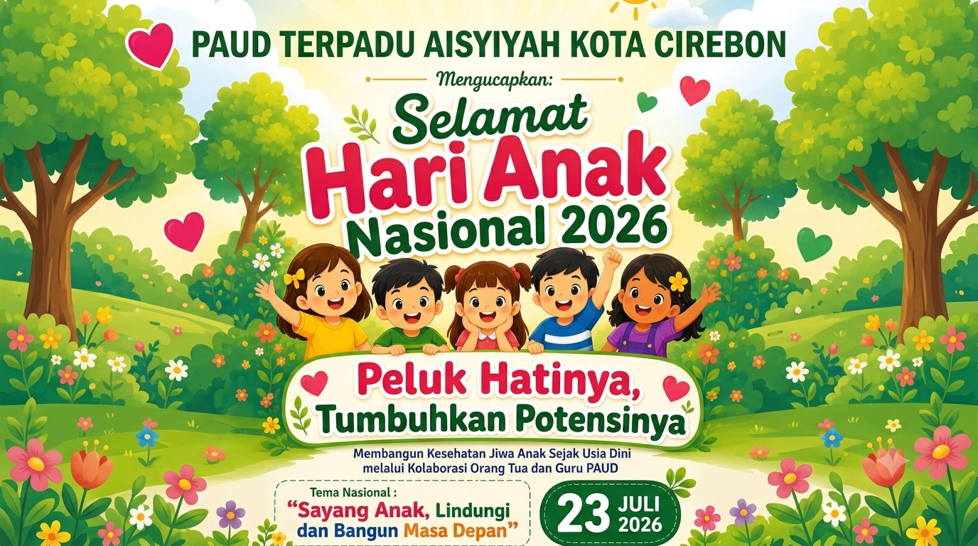 Meriahkan Hari Anak Nasional 2026, PAUD Terpadu ‘Aisyiyah Kota Cirebon Gelar Petualangan Hebat Bertema “Aku Anak Ceria, Sehat, Berani, dan Berakhlak Mulia”