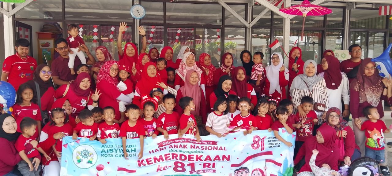 Fun Walk Ceria dan Lomba Keluarga: PAUD Terpadu ‘Aisyiyah Kota Cirebon Rayakan Hari Anak Nasional dan Kemerdekaan RI ke-81