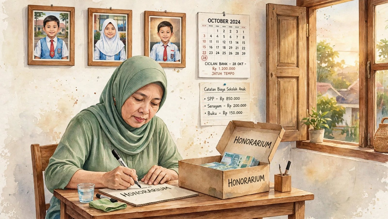 Bu Siti, Tiga Anak, dan Satu Amplop Honorarium